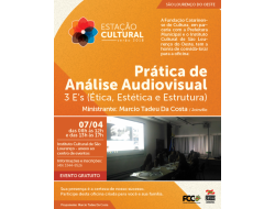 Instituto Cultural e Fundação Catarinense de Cultura realizam Oficina de Audiovisual em abril