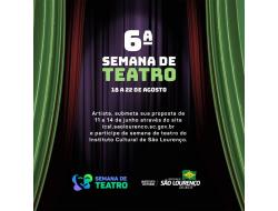 ICSL seleciona espetáculos para a 6ª Semana de Teatro