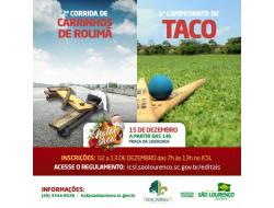 Inscrições abertas para 2ª Corrida de Carrinhos de Rolimã e 1° Torneio de Taco