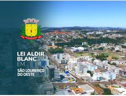 Lei Aldir Blanc em São Lourenço do Oeste: apresentações virtuais começam nesta semana