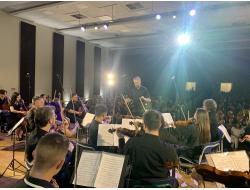Orquestra de Câmara do Instituto Cultural (OCIC) participa do 9º Encontro Brasileiro de Orquestras, em Chapecó.