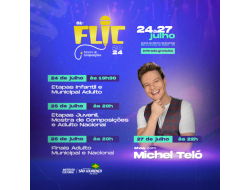 Show de Michel Teló vai embalar a última noite do Festival Lourenciano de Interpretação da Canção