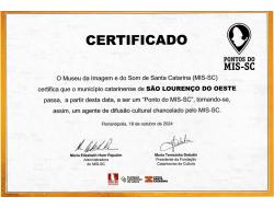 Instituto Cultural de São Lourenço vira Ponto do Museu da Imagem e do Som de Santa Catarina (MIS-SC)