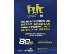 Instituto Cultural abre inscrições para o 52º FLIC em São Lourenço do Oeste