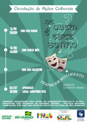  PNAB Viabiliza circulação do espetáculo "De quem é esse sonho?"