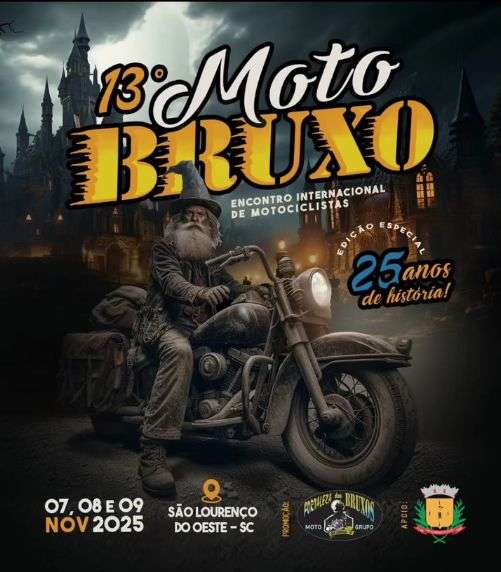ICSL lança edital de seleção da bandas para o 13º Moto Bruxo